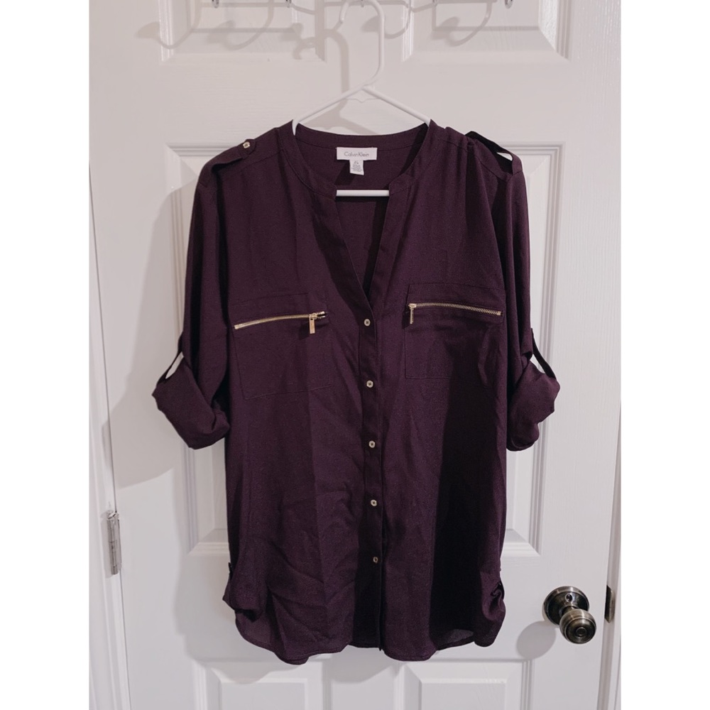 Calvin Klein Purple Blouse